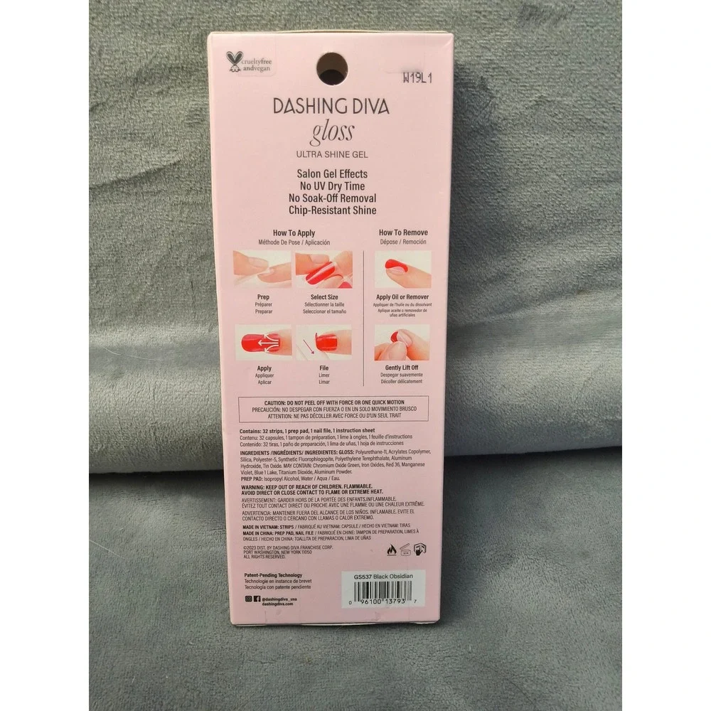 NEW Dashing Diva‎ Gloss Ultra Shine Nail Strips  Gel